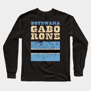 Flag of Botswana Long Sleeve T-Shirt